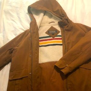 XL NWOT Pendleton Glacier Stripe Parka Jacket